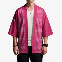 Custom India Football 2026 Kimono Come On Blue Tigresses - Pink Version