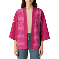 Custom India Football 2026 Kimono Come On Blue Tigresses - Pink Version