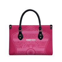 Custom India Football 2026 Leather Bag Come On Blue Tigresses - Pink Version
