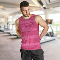 Custom India Football 2026 Men Tank Top Come On Blue Tigresses - Pink Version