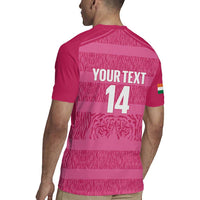 Custom India Football 2026 Rugby Jersey Come On Blue Tigresses - Pink Version