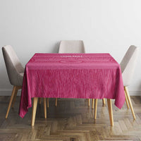 Custom India Football 2026 Tablecloth Come On Blue Tigresses - Pink Version