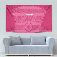 Custom India Football 2026 Tapestry Come On Blue Tigresses - Pink Version