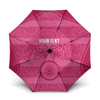 Custom India Football 2026 Umbrella Come On Blue Tigresses - Pink Version