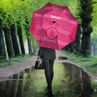 Custom India Football 2026 Umbrella Come On Blue Tigresses - Pink Version