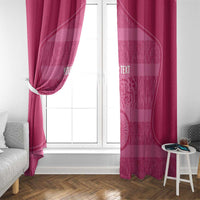 Custom India Football 2026 Window Curtain Come On Blue Tigresses - Pink Version