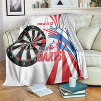 Custom United States Darts Blanket USA Go Champions
