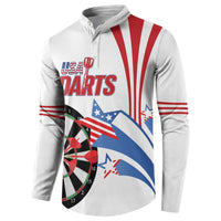 Custom United States Darts Button Sweatshirt USA Go Champions