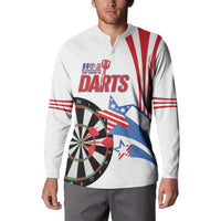 Custom United States Darts Button Sweatshirt USA Go Champions