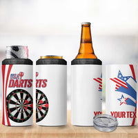 Custom United States Darts 4 in 1 Can Cooler Tumbler USA Go Champions