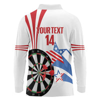 Custom United States Darts Long Sleeve Polo Shirt USA Go Champions