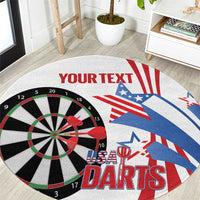 Custom United States Darts Round Carpet USA Go Champions