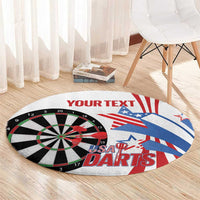 Custom United States Darts Round Carpet USA Go Champions