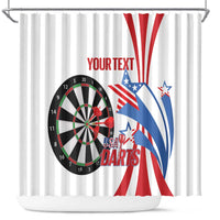 Custom United States Darts Shower Curtain USA Go Champions
