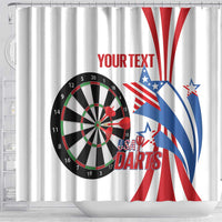 Custom United States Darts Shower Curtain USA Go Champions