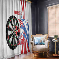 Custom United States Darts Window Curtain USA Go Champions
