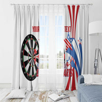 Custom United States Darts Window Curtain USA Go Champions