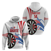 Custom United States Darts Zip Hoodie USA Go Champions