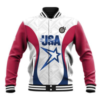 Custom United States Darts Baseball Jacket Come On USA Curve Style