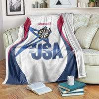 Custom United States Darts Blanket Come On USA Curve Style
