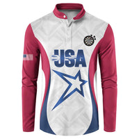 Custom United States Darts Button Sweatshirt Come On USA Curve Style