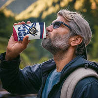 Custom United States Darts 4 in 1 Can Cooler Tumbler Come On USA Curve Style