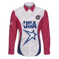 Custom United States Darts Family Matching Puletasi and Hawaiian Shirt Come On USA Curve Style