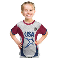 Custom United States Darts Kid T Shirt Come On USA Curve Style