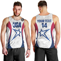 Custom United States Darts Men Tank Top Come On USA Curve Style