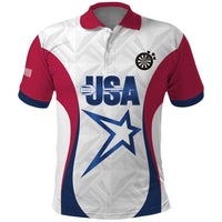Custom United States Darts Polo Shirt Come On USA Curve Style