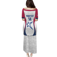 Custom United States Darts Puletasi Come On USA Curve Style