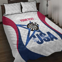 Custom United States Darts Quilt Bed Set Come On USA Curve Style