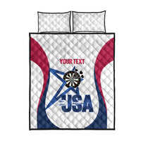 Custom United States Darts Quilt Bed Set Come On USA Curve Style