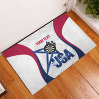 Custom United States Darts Rubber Doormat Come On USA Curve Style