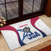 Custom United States Darts Rubber Doormat Come On USA Curve Style