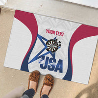Custom United States Darts Rubber Doormat Come On USA Curve Style