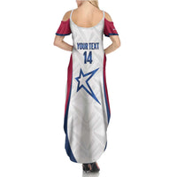 Custom United States Darts Summer Maxi Dress Come On USA Curve Style