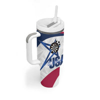 Custom United States Darts Tumbler With Handle Come On USA Curve Style