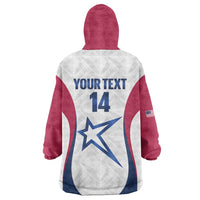 Custom United States Darts Wearable Blanket Hoodie Come On USA Curve Style