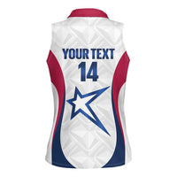 Custom United States Darts Women Sleeveless Polo Shirt Come On USA Curve Style