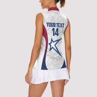 Custom United States Darts Women Sleeveless Polo Shirt Come On USA Curve Style