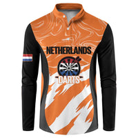 Custom Netherlands Darts Button Sweatshirt Come On Holland