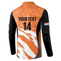 Custom Netherlands Darts Button Sweatshirt Come On Holland