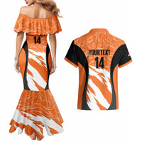 Custom Netherlands Darts Couples Matching Mermaid Dress and Hawaiian Shirt Come On Holland