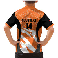 Custom Netherlands Darts Family Matching Mermaid Dress and Hawaiian Shirt Come On Holland