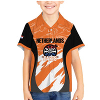 Custom Netherlands Darts Family Matching Mermaid Dress and Hawaiian Shirt Come On Holland