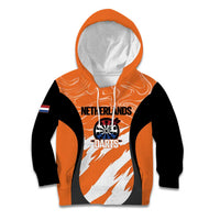 Custom Netherlands Darts Kid Hoodie Come On Holland