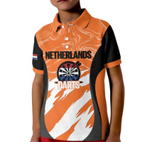 Custom Netherlands Darts Kid Polo Shirt Come On Holland