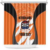 Custom Netherlands Darts Shower Curtain Come On Holland