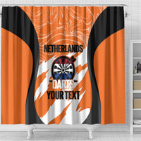 Custom Netherlands Darts Shower Curtain Come On Holland